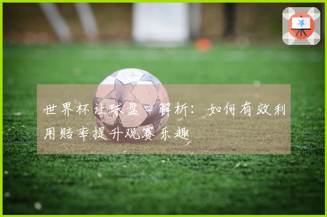 世界杯让球盘口解析：如何有效利用赔率提升观赛乐趣